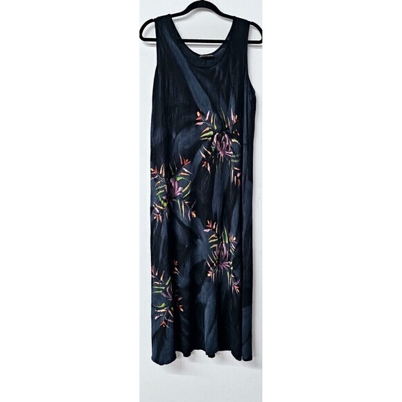 Tropical Batik Dresses & Skirts - TROPICAL BATIK Hand Painted Sleeveless Y2K Women Maxi Dress